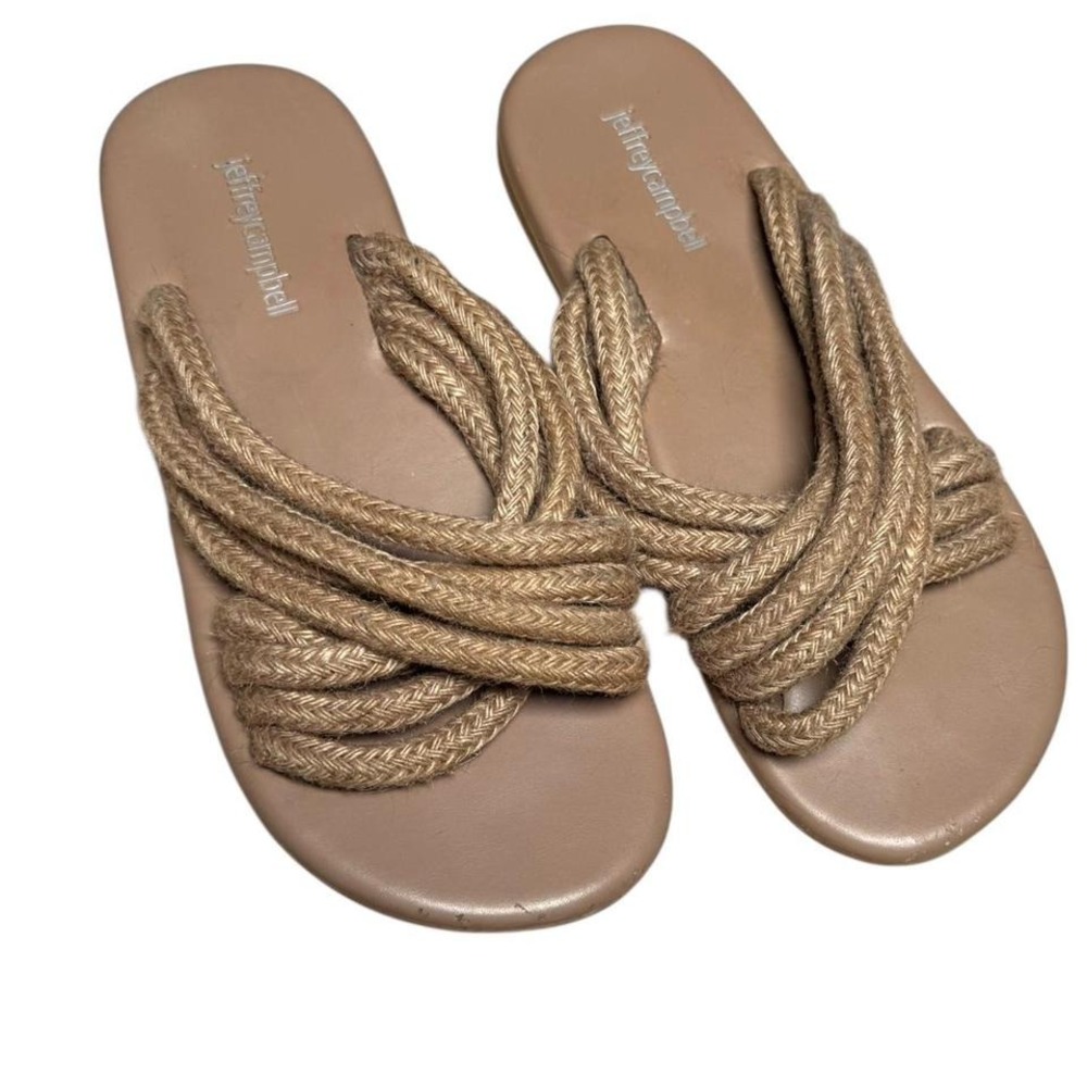 Free People x Jeffrey Campbell boho rope jute sandals 8.5
